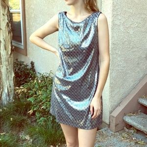 White House Black Market Sequin Shift Dress